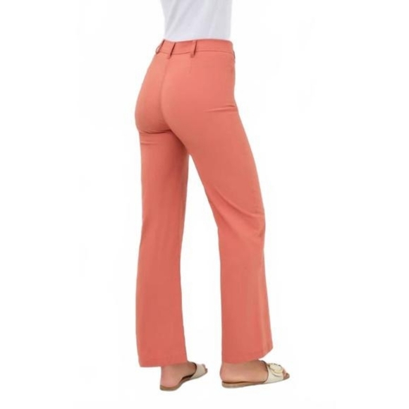 Anatomie Greyson Women's Large Ginger Stretch Wide Leg Pants 32X31 New - Picture 2 of 8